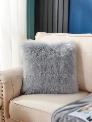 Soft Thick Faux Wool Cushion Cover.