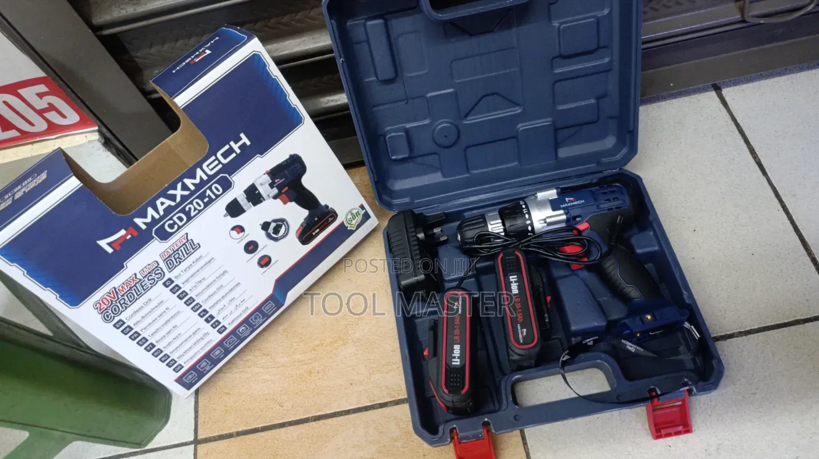 20v 1.5ah Maxmech Cordless Drill/10mm Keyless Maxmech Cordless Drill