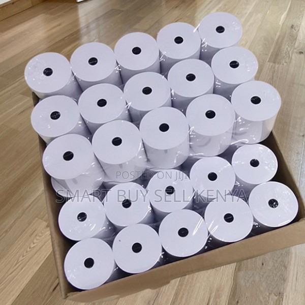 Sharp Contrast 50 Pieces 80mm By 80mm By 13mm Thermal Paper Rolls