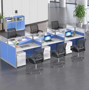 Eco-friendly Six Person Office Workstation