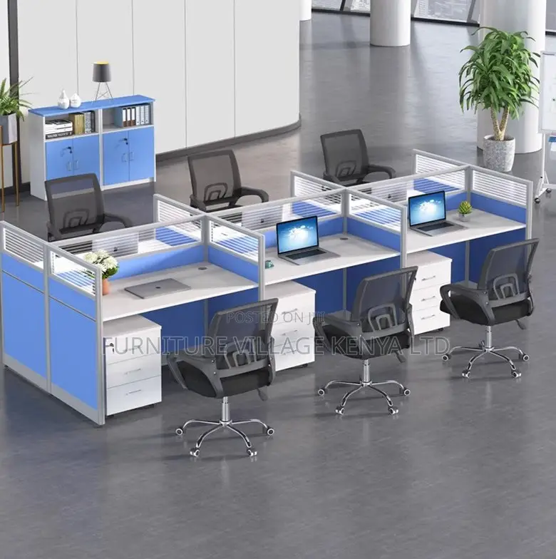Eco-friendly Six Person Office Workstation
