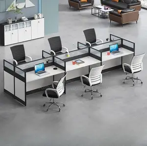 Eco-friendly Six Person Office Workstation