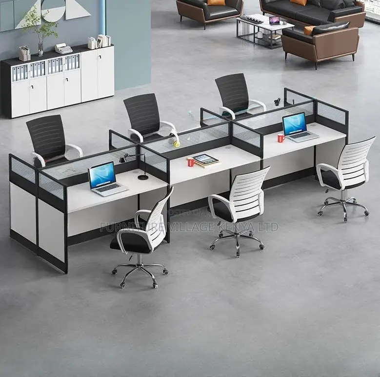 Eco-friendly Six Person Office Workstation