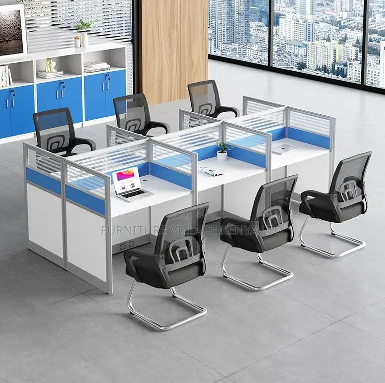 Eco-friendly Six Person Office Workstation