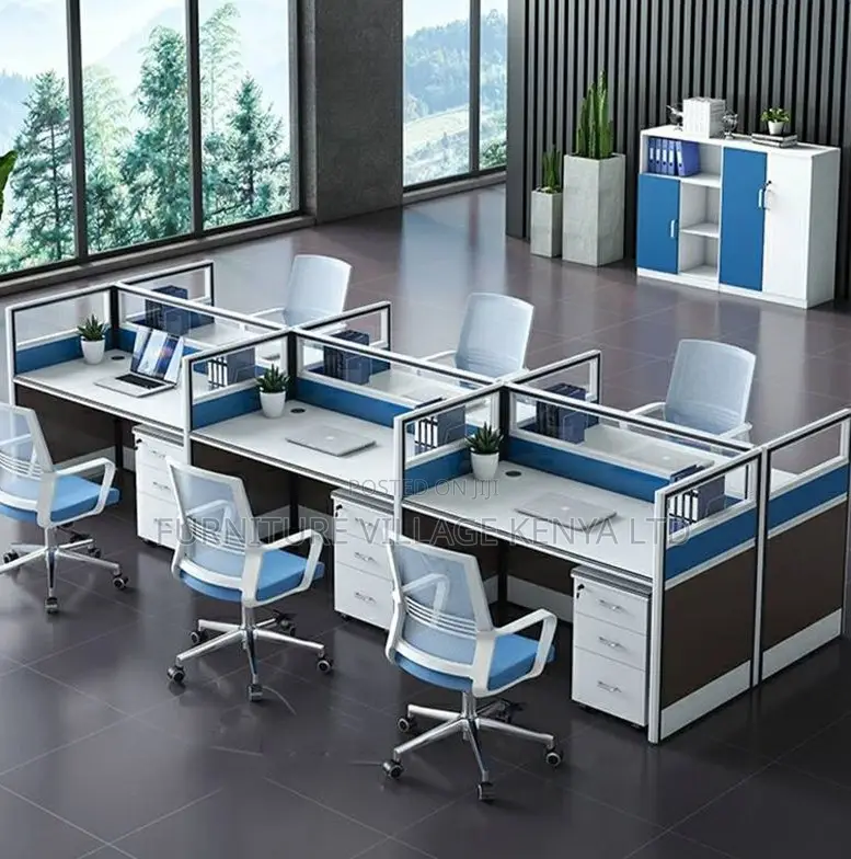 Eco-friendly Six Person Office Workstation