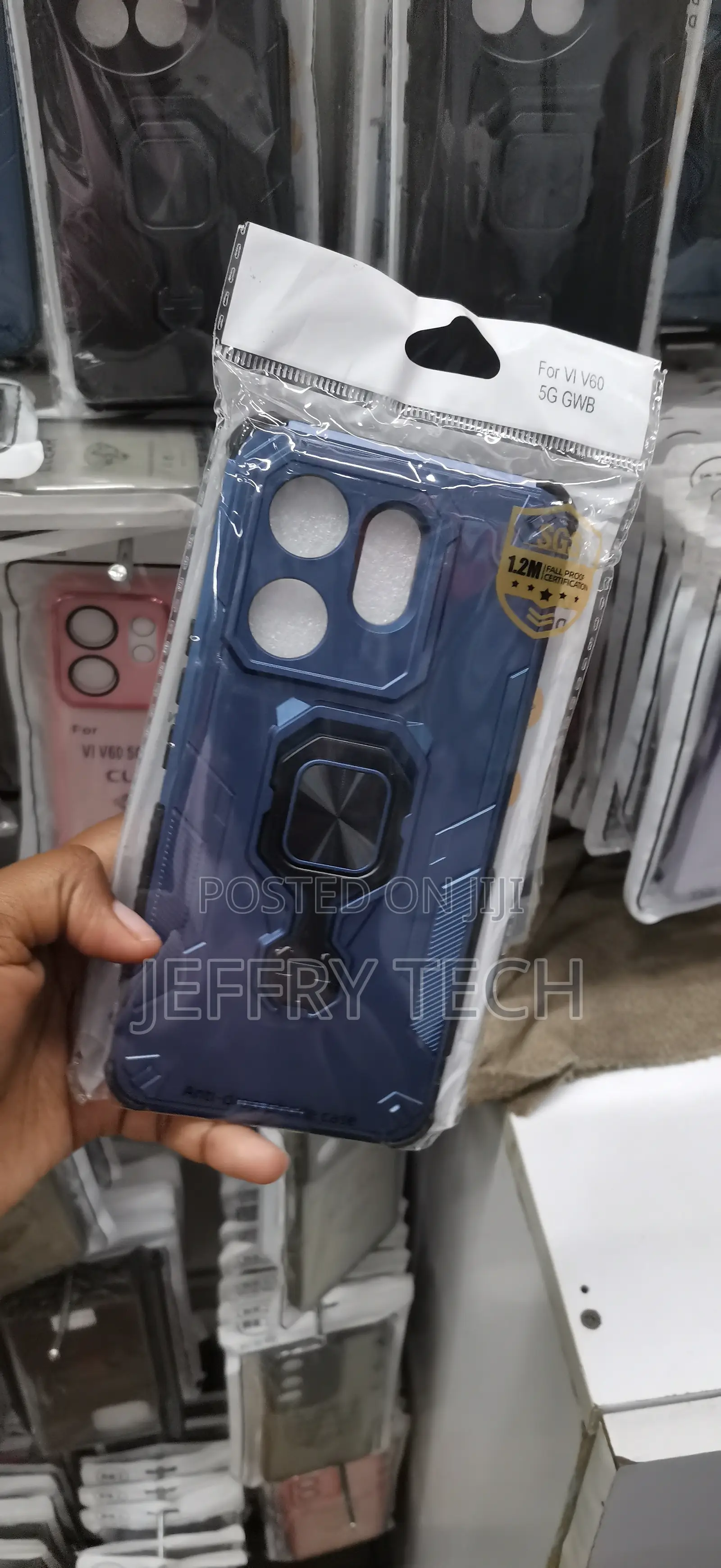 Vivo V60 5g Dual-Layer Hard Polycarbonate (Pc) Shell Cover