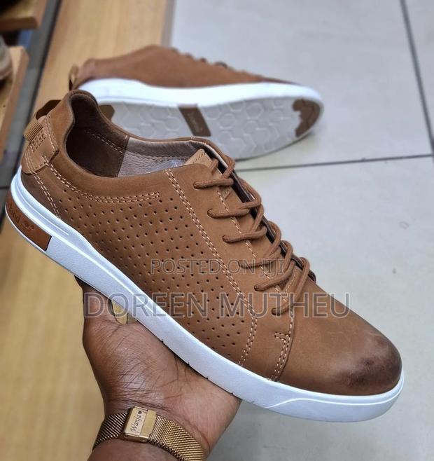 Pure Leather Cat Casuals - Rugged Smart Casual Shoes