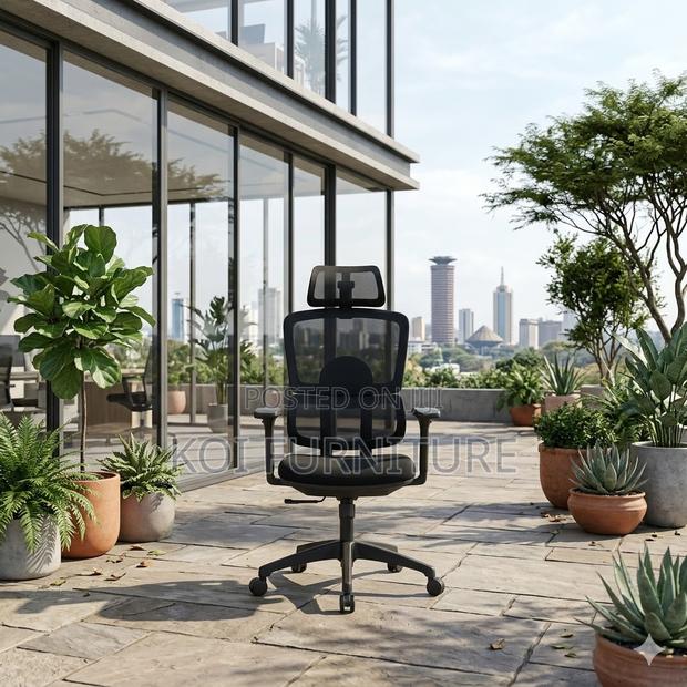 Office Chairs; Adjustable Orthopedic Office Mesh Chairs - thumbnail 4