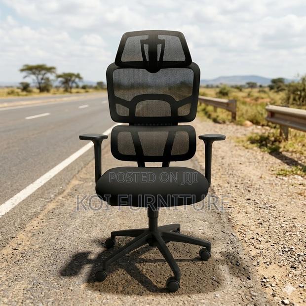 Office Chairs; Adjustable Orthopedic Office Mesh Chairs - thumbnail 5