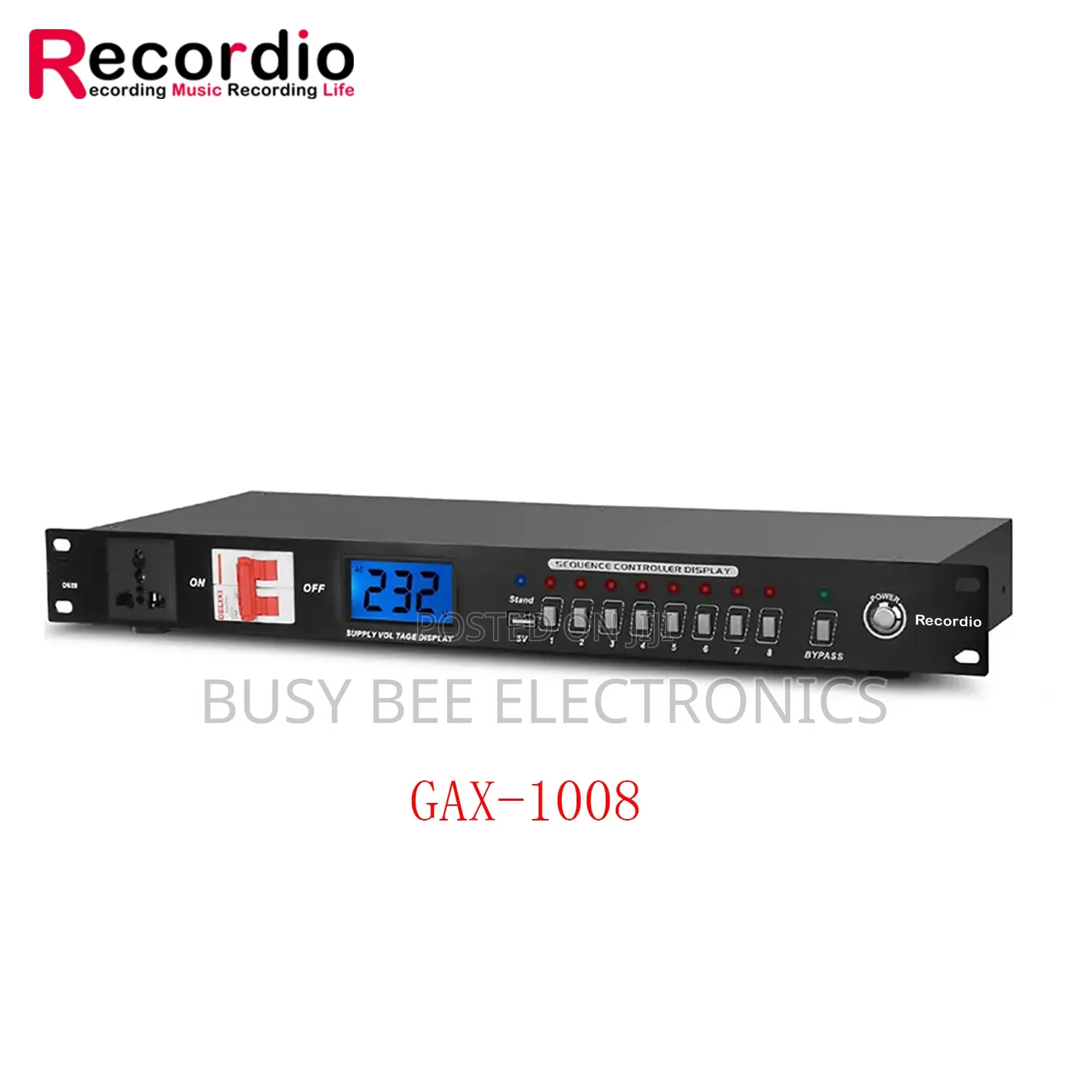 Professional Intelligent 8 Channel Power Sequencer With Rs232