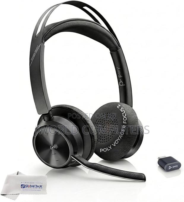 Voyager Focus 2 Wired/ Wireless Bluetooth Stereo Headset - thumbnail 3