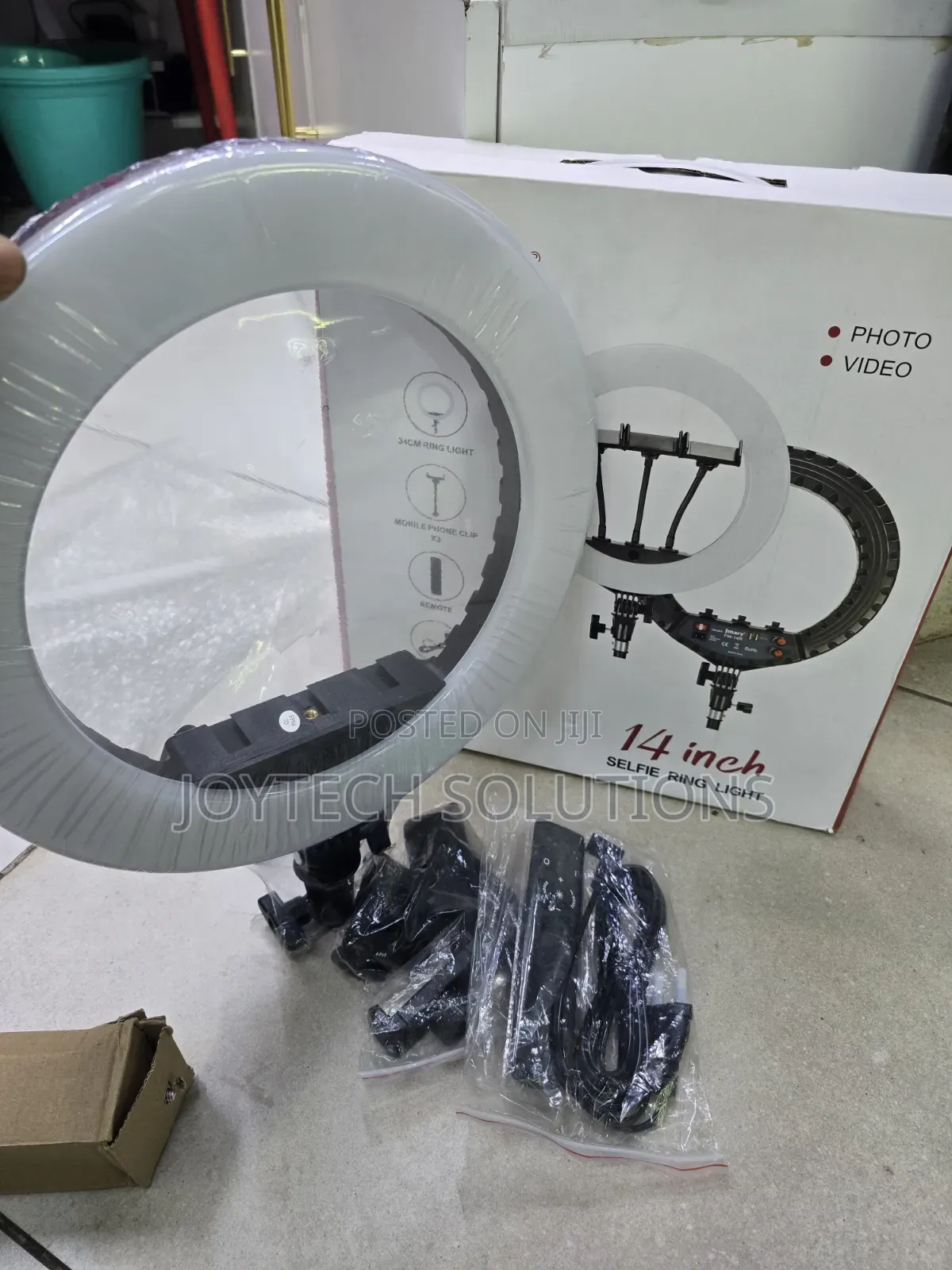 Rl Jmary 14" Professional Ring Light – Perfect for Vlogging Tiktok