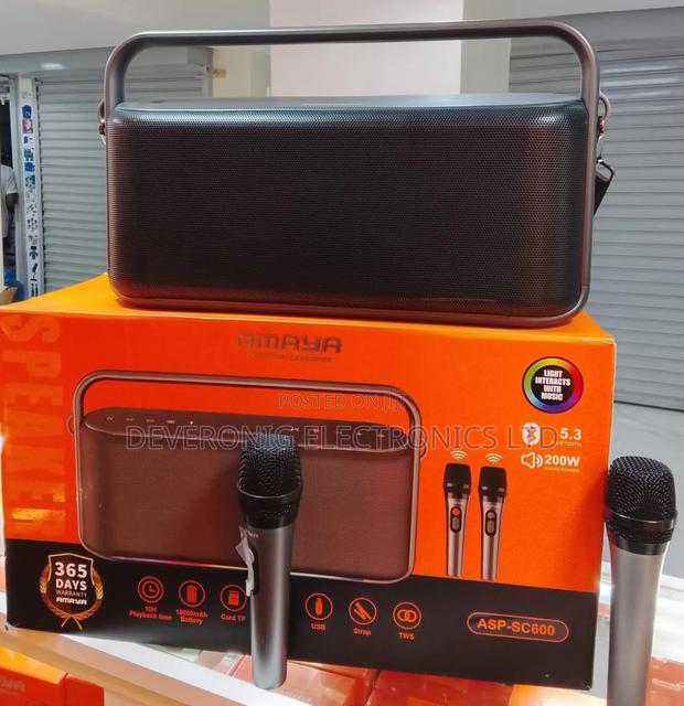 Asp-Sc600 200w Audio Power 5.3 Bluetooth 
18000mah