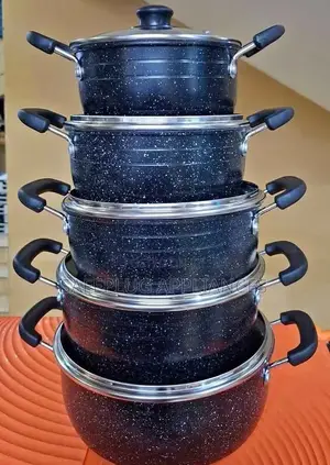 Premium Jp 10pcs Cookware Nonstick Set With Glass Lids
