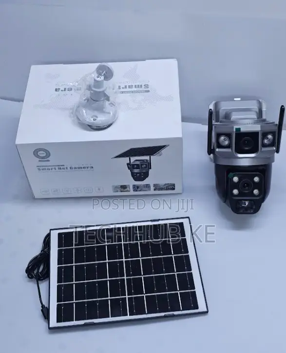 Solar Powered 4g Dual Lens Security Camera for Home Farm
