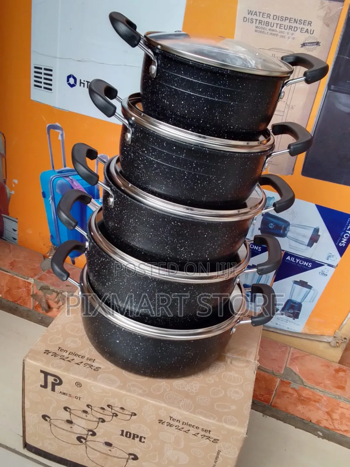 Jp Premium 10pcs Non-Stick Cooking Pots Pans Set