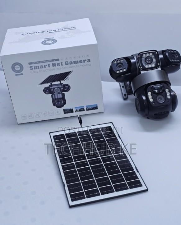 Outdoor 4g Triple Lens Solar CCTV Camera for Farm Business Security