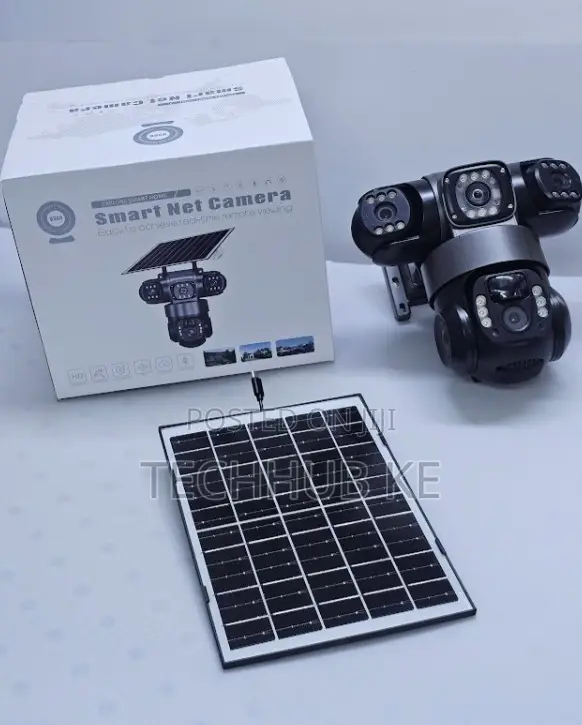 Outdoor 4g Triple Lens Solar CCTV Camera for Farm Business Security