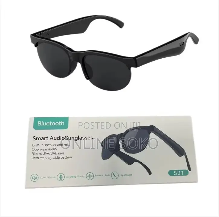 Bluetooth Audio Smart Sunglasses With Built-in Speakers Microphone