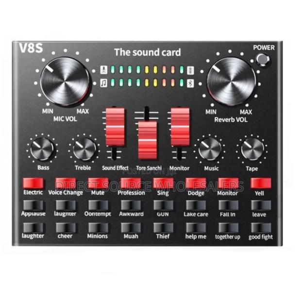 V8s Live Streaming Sound Card Audio Interface