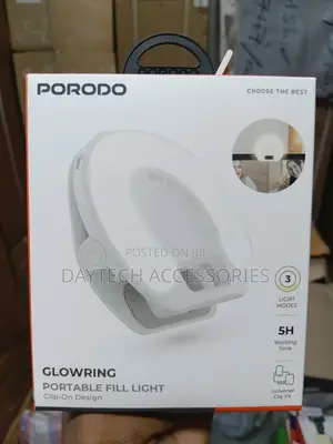 Porodo Glowring Portable Fill Light - White
