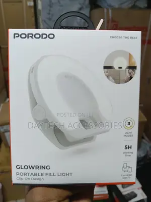 Porodo Glowring Portable Fill Light - White