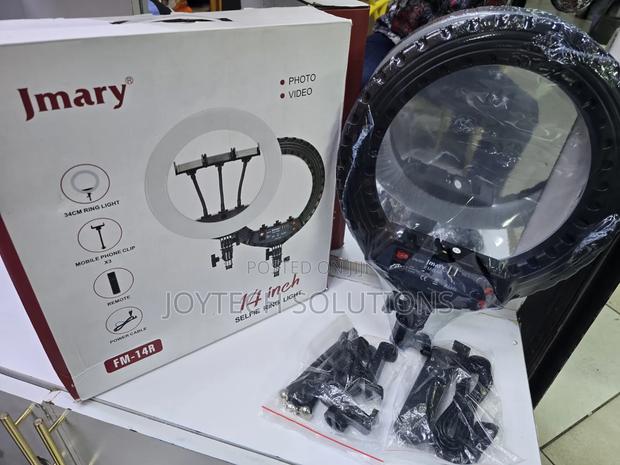 Complete Studio Setup: Jmary Fm-14rl 14" Led Ring Light + Pro Tripod