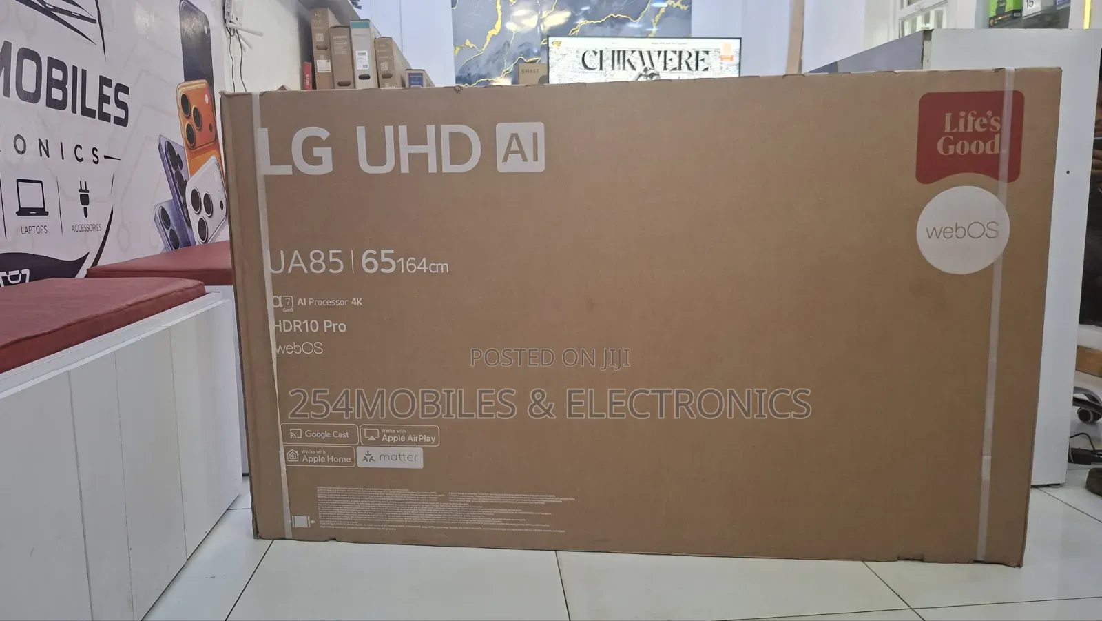 Lg 65 Inch Uhd Ai Smart Tv, Resolution, Webos - 65ua85006la