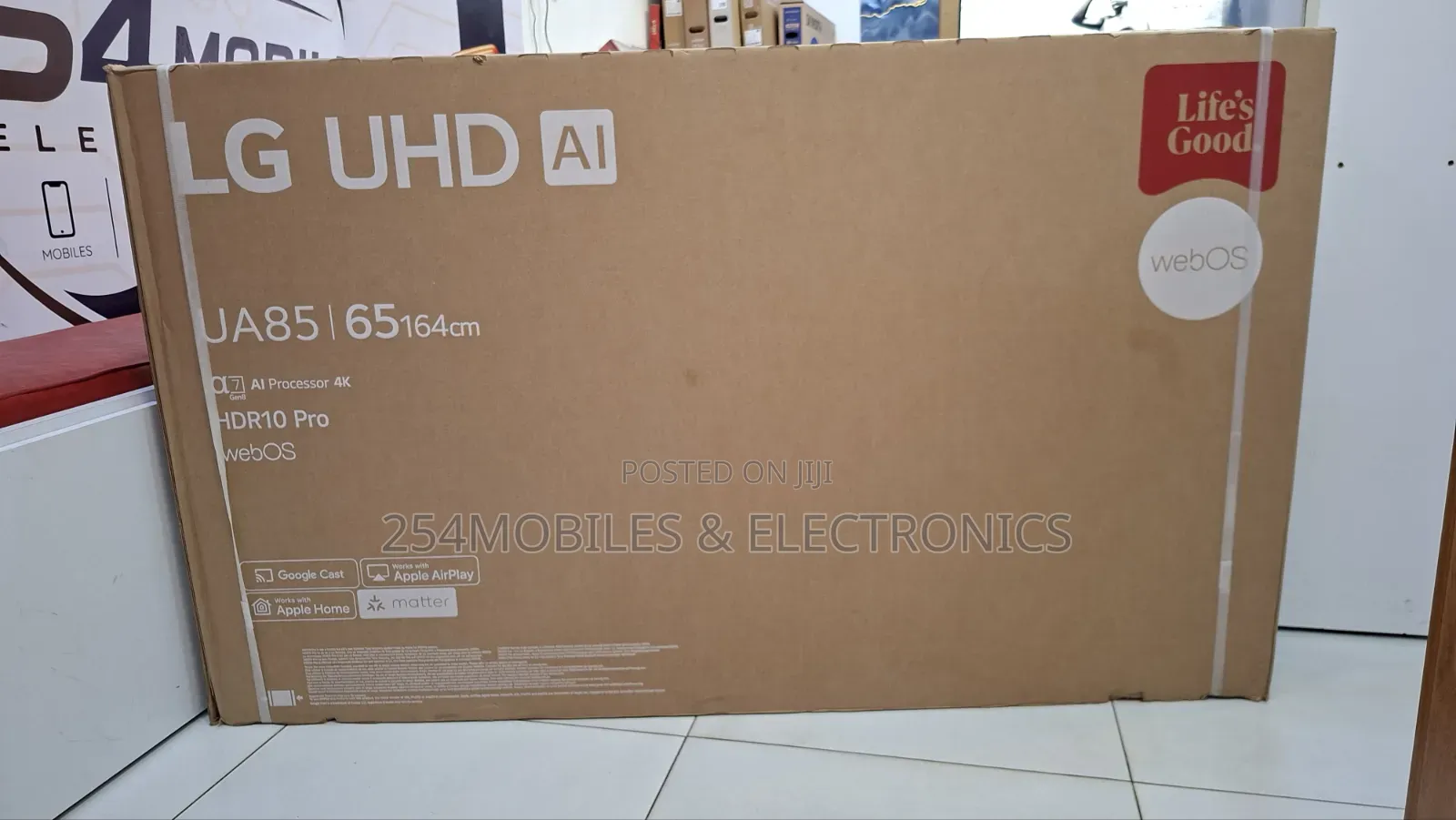 Lg 65 Inch Uhd Ai Smart Tv, Resolution, Webos - 65ua85006la