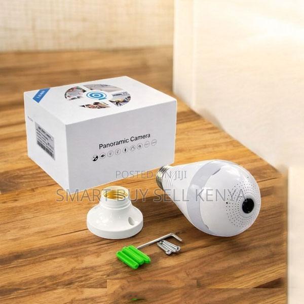 Continuous Recording 360° Panoramic 1080p Full Hd Wifi Bulb Camera