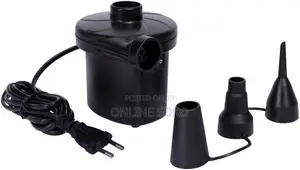 Portable Electric Air Pump Ac With 3 Nozzles Quick Inflate Pump