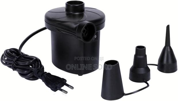 Portable Electric Air Pump Ac With 3 Nozzles Quick Inflate Pump