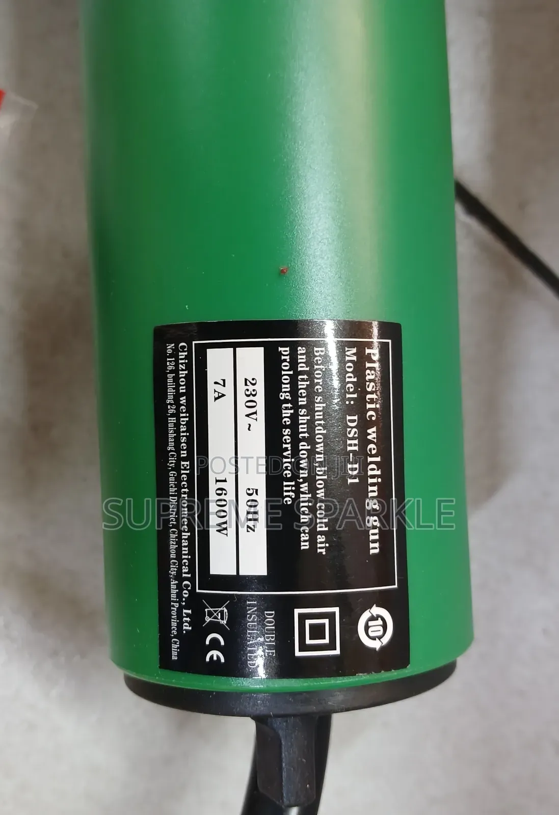 1600w Hot Air Plastic Welding Gun Heat Gun