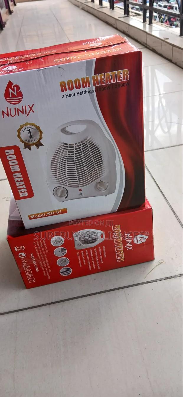 Nunix Electric Fan Heater 1000w/2000w Indoor Room Warmer