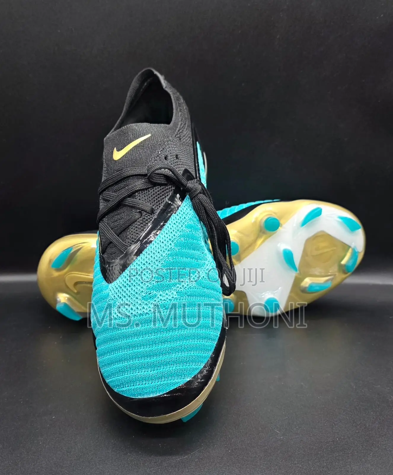 Turquoise/ Metallic Gold Nike Phantom Gx Elite Fg Soccer Cleats