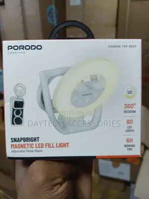 This Is a Porodo Lifestyle Snapbright Magnetic Led Fill Light.