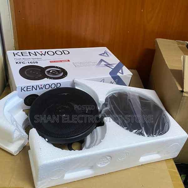Kenwood 500w 6inch KFC-1658 3-Way Flush Mount Speakers (Pair)Deep Bass
