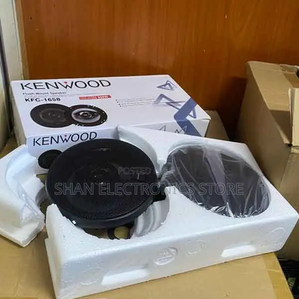 Kenwood 500w 6inch KFC-1658 3-Way Flush Mount Speakers (Pair)Deep Bass