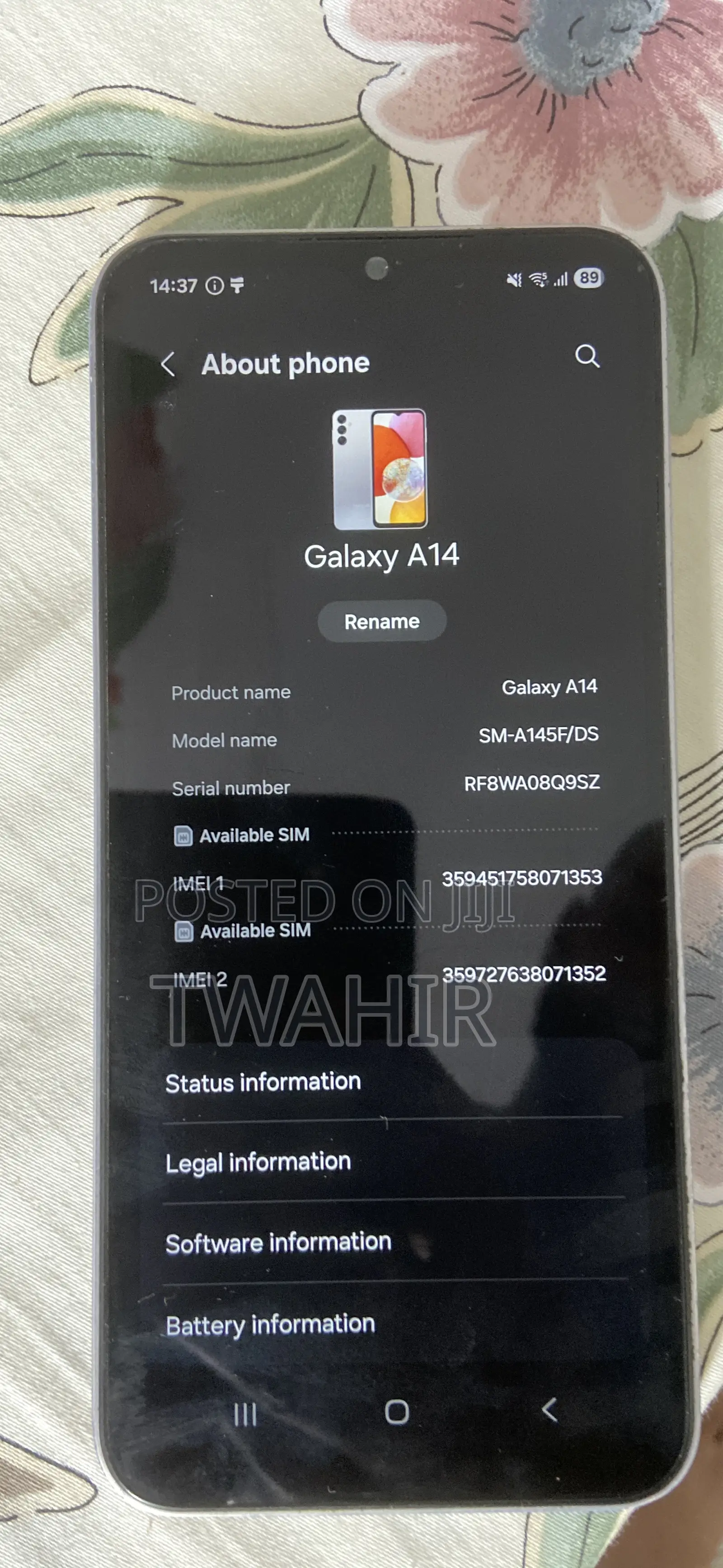 Samsung Galaxy A14 5G 128 GB Silver