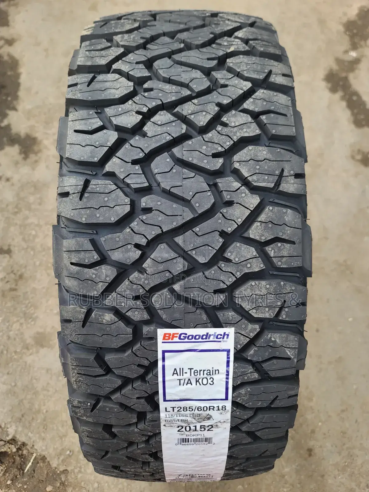 285 /60 R18 Bf Goodrich Tyres a/T- All-Terrain