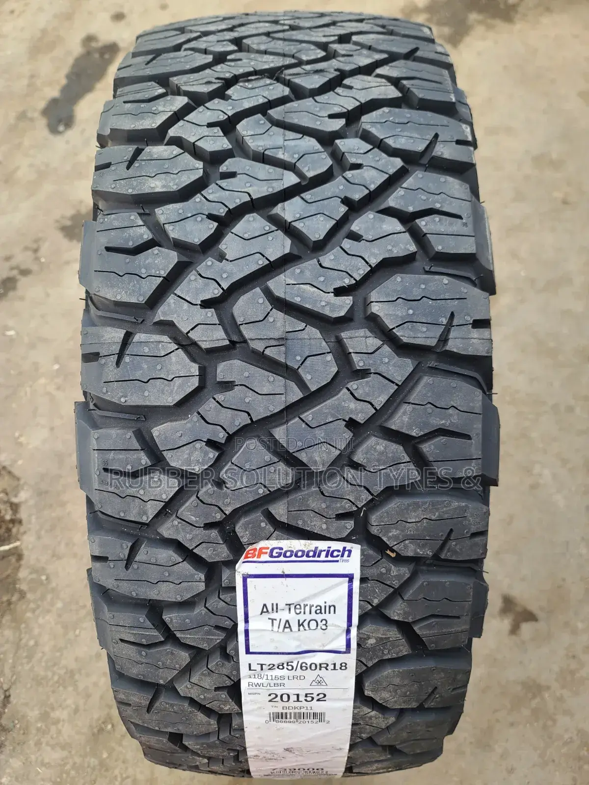 285 /60 R18 Bf Goodrich Tyres a/T- All-Terrain