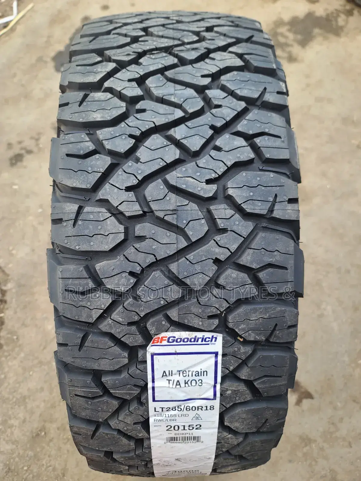 285 /60 R18 Bf Goodrich Tyres a/T- All-Terrain