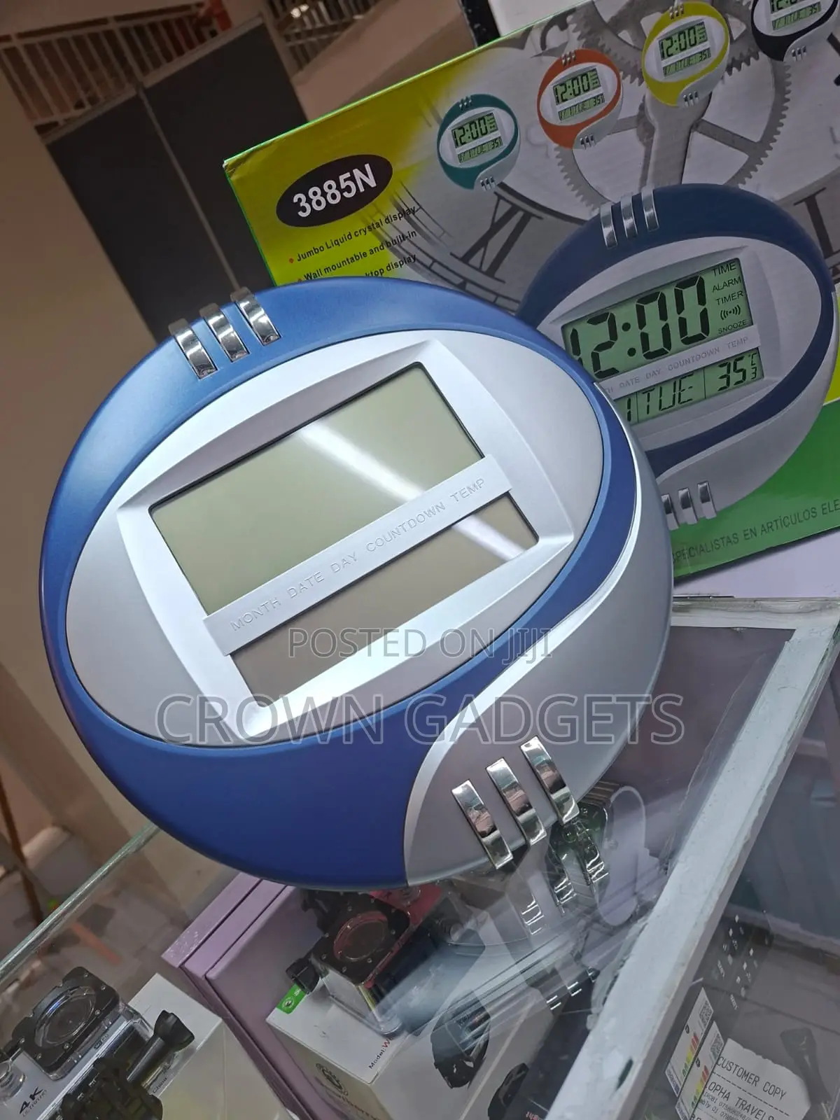 Kadio 3885n Multifunction LCD Clock With Alarm and Calendar