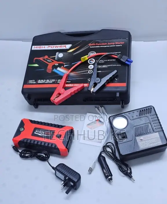 Car Jump Starter With Air Compressor Battery Booster for Cars, Suvs