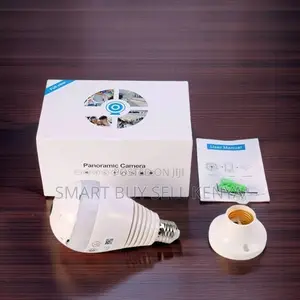 Remote Playback Smart 360° Panoramic 1080p Full Hd Wifi Bulb Camera