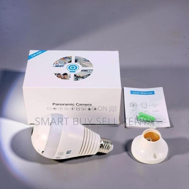 Shop Surveillance Smart 360° Panoramic 1080p Full Hd Wifi Bulb Camera