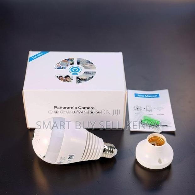 24/7 Surveillance Smart 360° Panoramic 1080p Full Hd Wifi Bulb Camera
