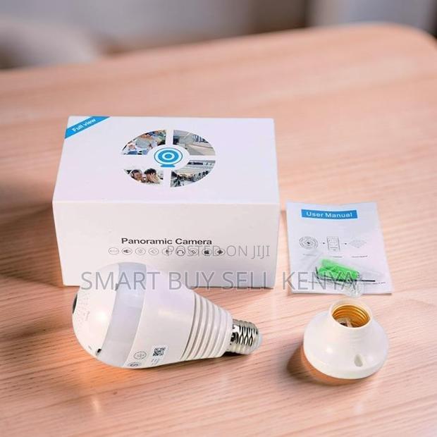 Real- Time Monitoring 360° Panoramic 1080p Full Hd Wifi Bulb Camera