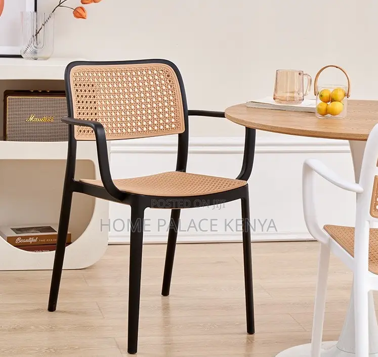 Plastic Chair: Multi Coloured Rattan Plastic Chair