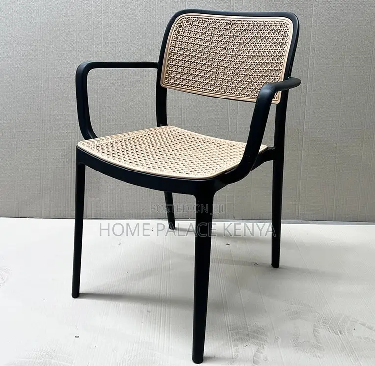 Plastic Chair: Multi Coloured Rattan Plastic Chair
